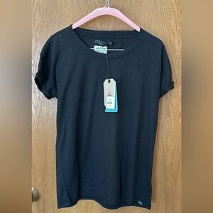 Prana Black Cozy Up T-shirt Size Small NWT